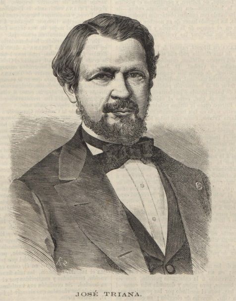 Retrato de José Jerónimo Triana, publicado en el número 22 de la revista Colombia Ilustrada el 7 de agosto de 1891